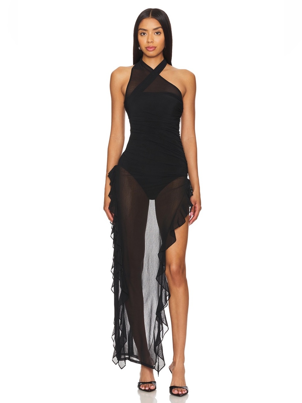 Revolve Nazia Maxi Black Dress NBD